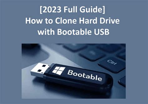 clone hard drive with bootable usb